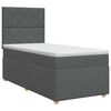 vidaXL Boxspring &aacute;gy matraccal S&ouml;t&eacute;tsz&uuml;rke Egyszem&eacute;lyes Sz&ouml;vet