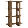 vidaXL f&uuml;st&ouml;s t&ouml;lgy sz&iacute;nű t&eacute;relv&aacute;laszt&oacute; k&ouml;nyvszekr&eacute;ny 80x30x123,5 cm