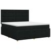 vidaXL Boxspring &aacute;gy matraccal fejt&aacute;ml&aacute;val Fekete 140 x 190 cm Sz&ouml;vet