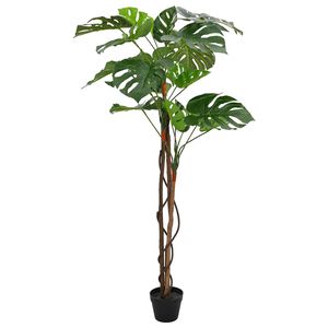 vidaXL Mesters&eacute;ges Monstera N&ouml;v&eacute;ny Z&ouml;ld 94 x 18 x 170 cm Sz&ouml;vet &eacute;s fa
