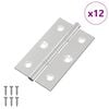vidaXL Zsan&eacute;r Egysz&iacute;nű 12 pcs Ez&uuml;st 58 x 35 x 1 mm Ac&eacute;l