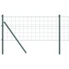 vidaXL Euro Ker&iacute;t&eacute;s Talaj R&ouml;gz&iacute;tő 50 x 0,6 m PVC-bevonatos ac&eacute;l Z&ouml;ld