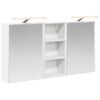 vidaXL F&uuml;rdőszobai Szekr&eacute;ny Szett 3 db 116 x 16 x 62,5 cm Szerelt fa