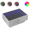vidaXL betonsz&uuml;rke szerelt fa doh&aacute;nyz&oacute;asztal LED-del 70 x 50 x 30 cm