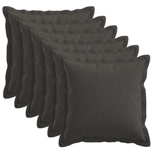 vidaXL P&aacute;rna huzat 6 db HOUTEN S&ouml;t&eacute;tsz&uuml;rke 30 x 30 cm Műlensz&ouml;vet