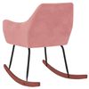 vidaXL rózsaszín bársony hintaszék