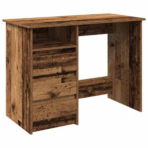 vidaXL antik fa sz&iacute;nű szerelt fa &iacute;r&oacute;asztal 102x50x75 cm