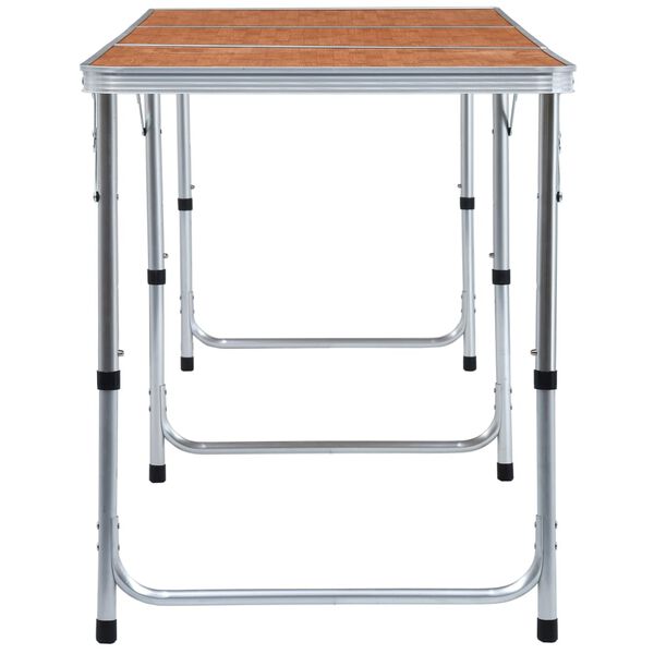 vidaXL &ouml;sszecsukhat&oacute; alum&iacute;nium kempingasztal 180 x 60 cm
