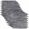 vidaXL Mozaik Csemp&eacute;k Sz&uuml;rke 30 x 30 cm M&aacute;rv&aacute;ny