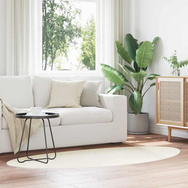 vidaXL Ter&uuml;letszőnyegek HUARTE Kr&eacute;m 80 x 150 cm Poli&eacute;szter