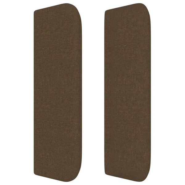 vidaXL s&ouml;t&eacute;tbarna sz&ouml;vet fejt&aacute;mla 103x16x78/88 cm