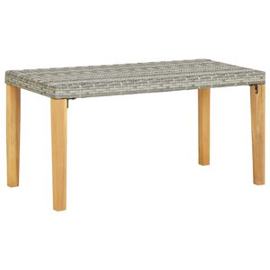vidaXL sz&uuml;rke polyrattan &eacute;s t&ouml;m&ouml;r ak&aacute;cfa kerti pad 120 cm