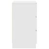 vidaXL feh&eacute;r &eacute;jjeliszekr&eacute;ny 3 fi&oacute;kkal 39x35x65 cm
