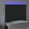 vidaXL fekete b&aacute;rsony LED-es fejt&aacute;mla 100x5x118/128 cm