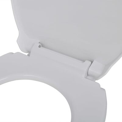 vidaXL fehér ovális WC-ülőke lassan csukódó fedéllel