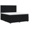 vidaXL Boxspring &aacute;gy matraccal fejt&aacute;ml&aacute;val Fekete 140 x 190 cm Sz&ouml;vet