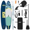 vidaXL SUP t&aacute;bla &uuml;lőhellyel 2 az 1-ben APEX 305 x 76 x 15 cm K&eacute;k