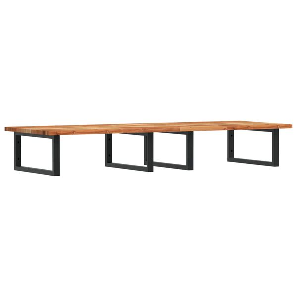 vidaXL ac&eacute;l &eacute;s t&ouml;m&ouml;r ak&aacute;cfa falra szerelhető mosd&oacute;polc