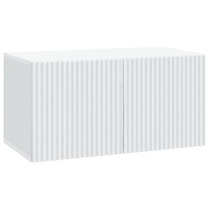 vidaXL Fali TV szekr&eacute;ny Feh&eacute;r 59,5 x 31 x 30 cm Szerelt Fa