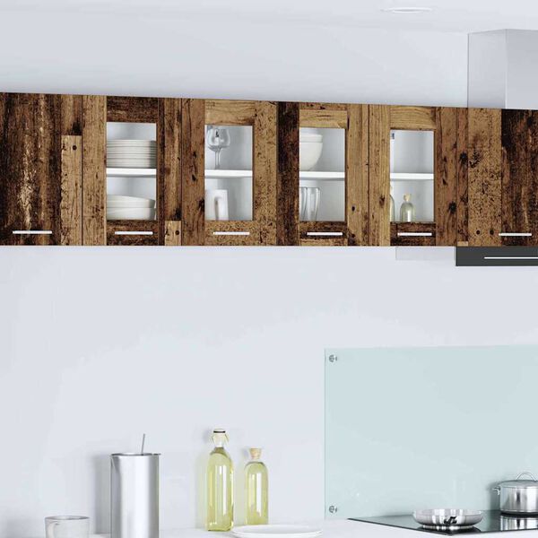 vidaXL F&uuml;ggő szekr&eacute;ny t&aacute;rol&oacute;val 2 pcs &Ouml;reg fa 60 x 31 x 40 cm Faanyag