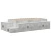 vidaXL &Aacute;gykeret t&aacute;rol&oacute;val Beton Sz&uuml;rke 80 cm Szerelt Fa