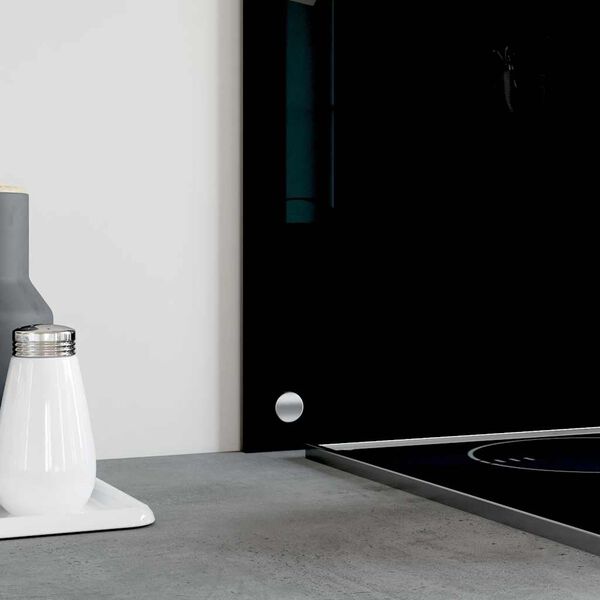 vidaXL fekete edzett üveg konyhai falburkoló 100 x 40 cm