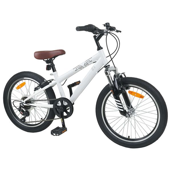vidaXL Kids Mountain Bike 20 H&uuml;velyk 6-Speed 5-8 &eacute;ves korig val&oacute; Feh&eacute;r