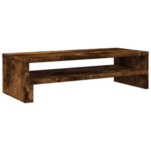vidaXL f&uuml;st&ouml;s t&ouml;lgy sz&iacute;nű szerelt fa monitor&aacute;llv&aacute;ny 54 x 22 x 15 cm