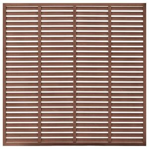 vidaXL barna WPC lamell&aacute;s ker&iacute;t&eacute;s 180 x 180 cm