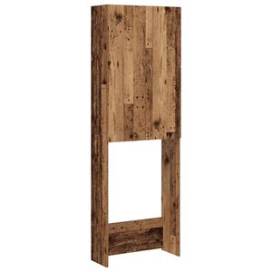 vidaXL antik fa sz&iacute;nű mos&oacute;g&eacute;pszekr&eacute;ny 64 x 25,5 x 190 cm