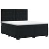 vidaXL Boxspring &aacute;gy matraccal fejt&aacute;ml&aacute;val Fekete 140 x 190 cm B&aacute;rsony