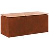 vidaXL Kerti pad 2 -Seater 100 x 40 x 43 cm időj&aacute;r&aacute;s&aacute;ll&oacute; ac&eacute;l Rozsd&aacute;s