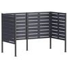 vidaXL Kuk&aacute;sl&aacute;da k&eacute;pernyő 167 x 85 x 113 cm Ac&eacute;l Antracitsz&uuml;rke