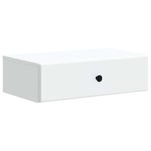 vidaXL Fali oldalt&aacute;bla Feh&eacute;r 59 x 34,5 x 17 cm Szerelt Fa