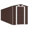 vidaXL s&ouml;t&eacute;tbarna horganyzott ac&eacute;l kerti f&eacute;szer 192 x 689 x 223 cm