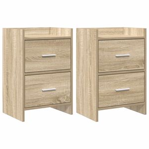vidaXL &Eacute;jjeliszekr&eacute;nyek 2 db Sonoma T&ouml;lgy 40 x 30 x 60 cm Szerelt Fa