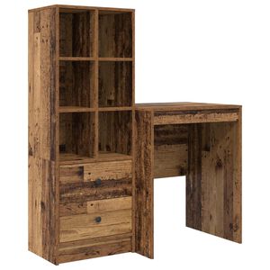 vidaXL Asztal &Ouml;reg fa 105,5 x 50 x 127 cm 2 db