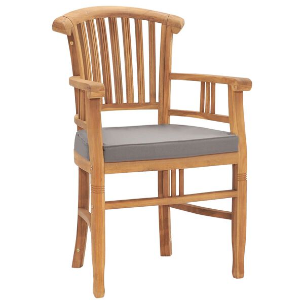 vidaXL 5 r&eacute;szes t&ouml;m&ouml;r t&iacute;kfa kerti &eacute;tkezőgarnit&uacute;ra p&aacute;rn&aacute;val