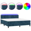vidaXL s&ouml;t&eacute;tk&eacute;k b&aacute;rsony rug&oacute;s &eacute;s LED-es &aacute;gy matraccal 160x200 cm