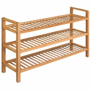 vidaXL t&ouml;m&ouml;r t&ouml;lgyfa cipőtart&oacute; 3 polccal 100 x 27 x 60 cm