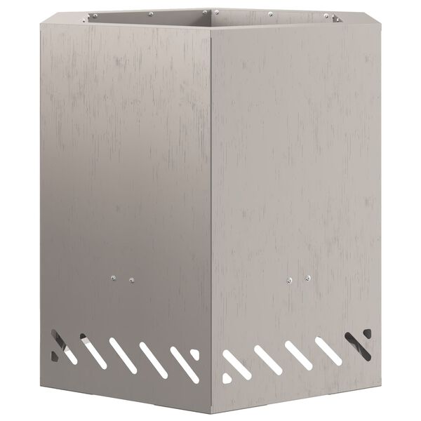 vidaXL Füstmentes Tűzhely Barna 48 x 48 x 51 cm Acél