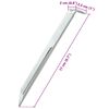 vidaXL 24 db horganyzott acél sátorszeg 17 cm Ø20 mm