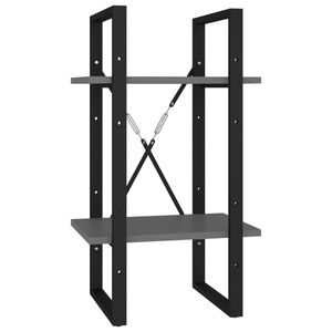 vidaXL k&eacute;tszintes feh&eacute;r szerelt fa k&ouml;nyvszekr&eacute;ny 40 x 30 x 70 cm