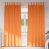 vidaXL Fekete F&uuml;gg&ouml;ny Gyűrűkkel 2 pcs &Eacute;l&eacute;nk narancs 260 x 140 cm