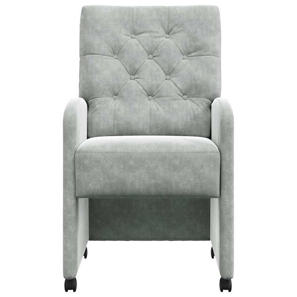 vidaXL Kerekes &Eacute;tkező Sz&eacute;kek 2 pcs Vil&aacute;gossz&uuml;rke 58 x 67 x 97 cm