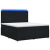 vidaXL Boxspring &aacute;gy matraccal fejt&aacute;ml&aacute;val Fekete 180 x 200 cm Sz&ouml;vet