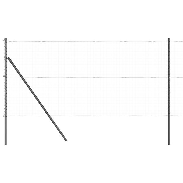 vidaXL Ker&iacute;t&eacute;soszlop 52 pcs Sz&uuml;rke 3,2 x 3,2 x 170 cm