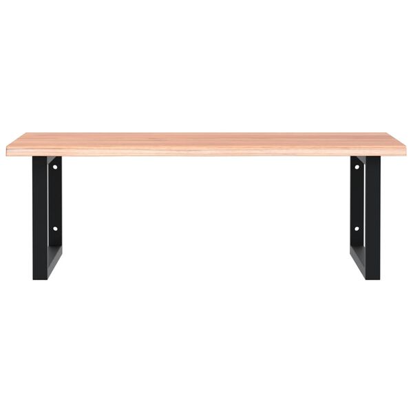 vidaXL ac&eacute;l &eacute;s t&ouml;m&ouml;r t&ouml;lgyfa falra szerelhető mosd&oacute;polc