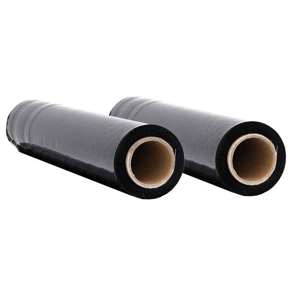 vidaXL stretch f&oacute;lia 2 pcs fekete 23 &mu;m 50 cm x 300 m