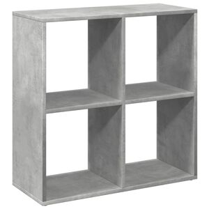 vidaXL betonsz&uuml;rke szerelt fa elv&aacute;laszt&oacute; k&ouml;nyvespolc 69,5x29x69,5 cm